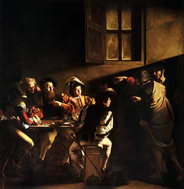 Caravaggo The Calling of Saint Matthew